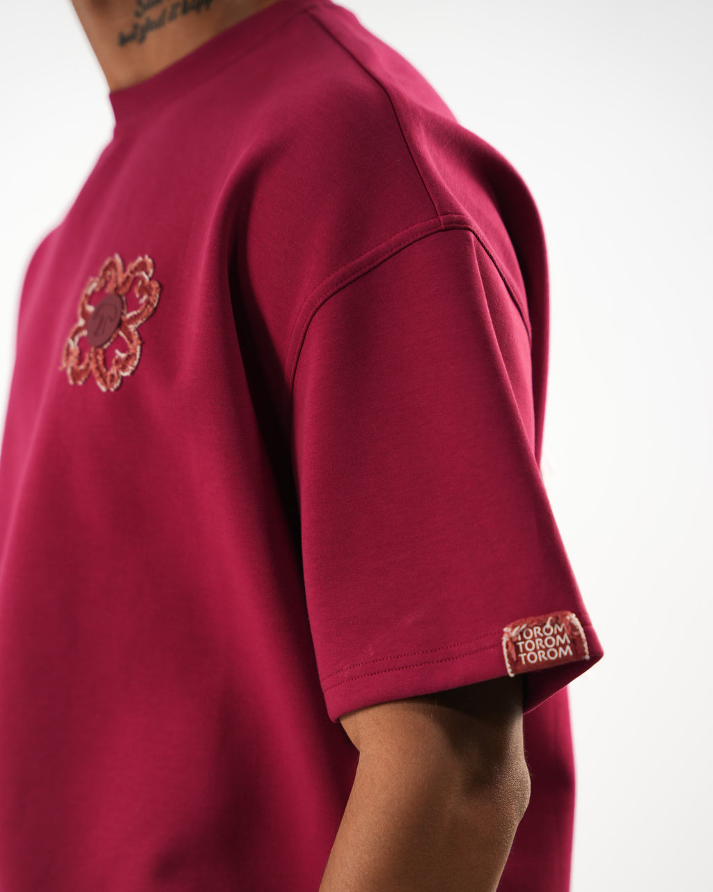 T-shirt Signature — Bordeaux Obscur