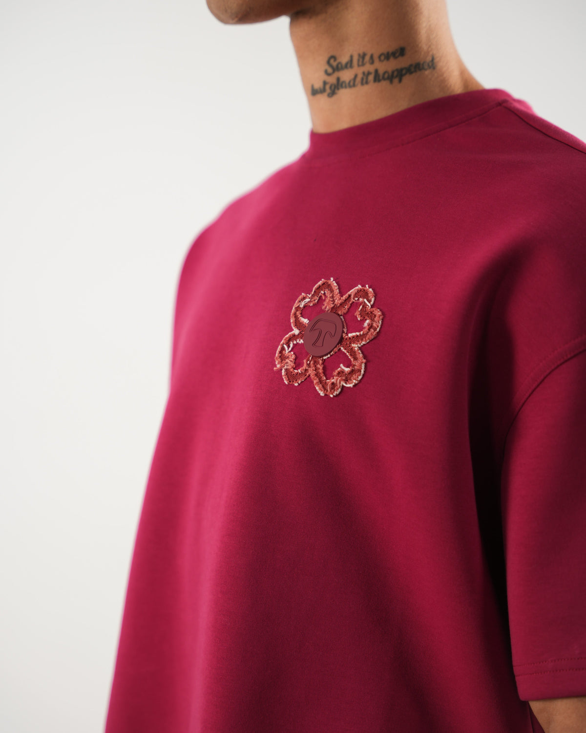 T-shirt Signature — Bordeaux Obscur